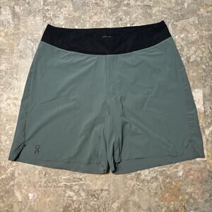 On Cloud Running Shorts Mens Large Green Lightweight Lined Performance Gym
